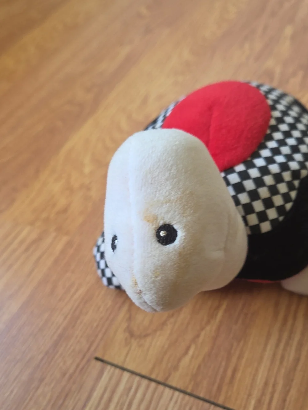 Baby Gund Rainbow Racer Turtle Red White Black Vintage